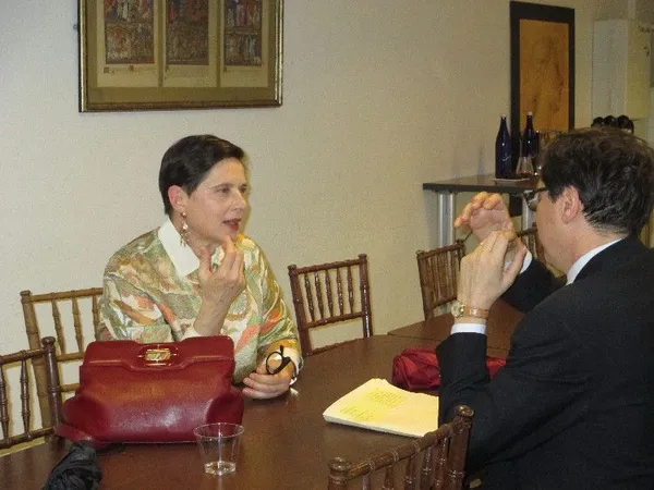 Isabella Rossellini with Antonio Monda
