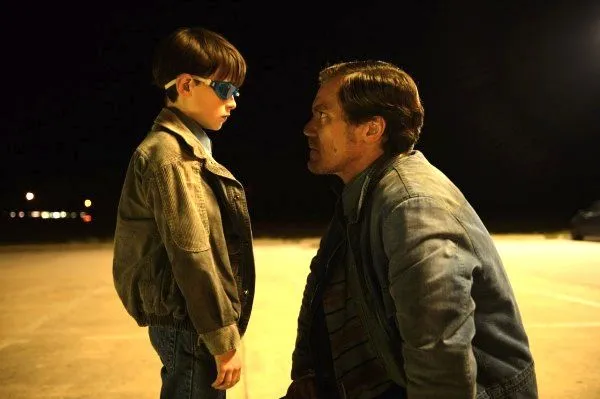Michael Shannon and Jaeden Lieberher in Miidnight Special