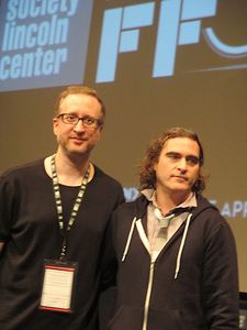 James Gray with The Immigrant star Joaquin Phoenix at the 51st New York Festival