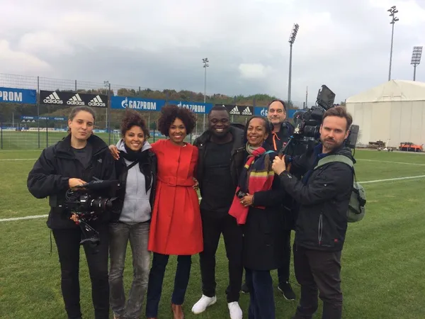 Jana Pareigis, Gerald Asamoah and the Afro. Deutschland team