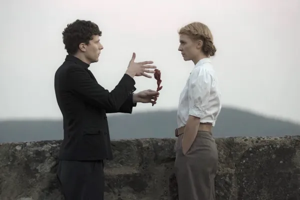 Jesse Eisenberg and Clémence Poésy in Resistance