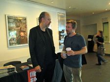 Co-screenwriter Kent Jones with Mathieu Amalric, star of Jimmy P: Psychotherapy Of A Plains Indian.