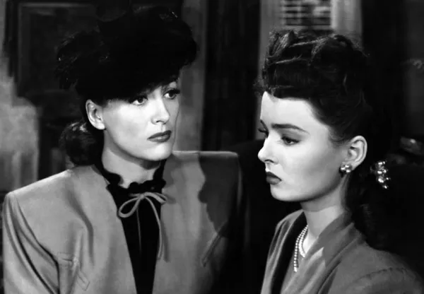 Joan Crawford and Ann Blyth in Mildred Pierce
