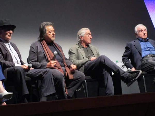 Joe Pesci, Al Pacino, Robert De Niro and Martin Scorsese