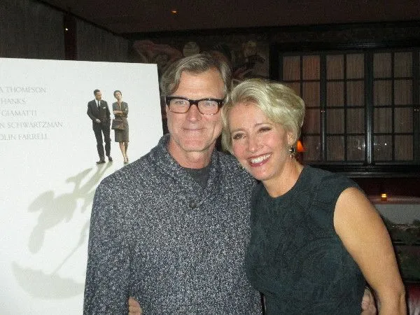 John Lee Hancock and Emma Thompson