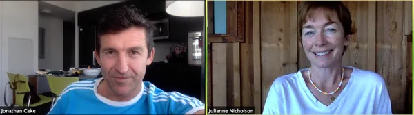 Jonathan Cake with Julianne Nicholson in Touching