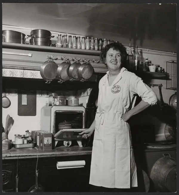 Julia Child at the Ecole Des Trois Gourmandes