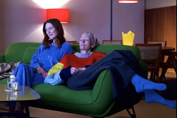 Julianne Moore with Tilda Swinton in The Room Next Door 2