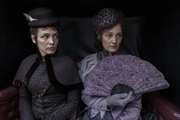 Katharina Lorenz and Vicky Krieps in Corsage