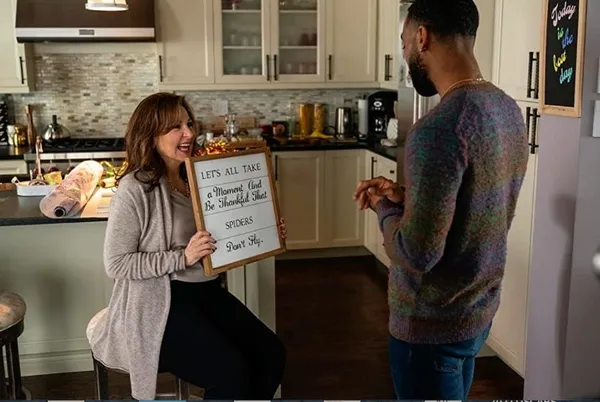 Philemon Chambers with Kathy Najimy in Single All The Way