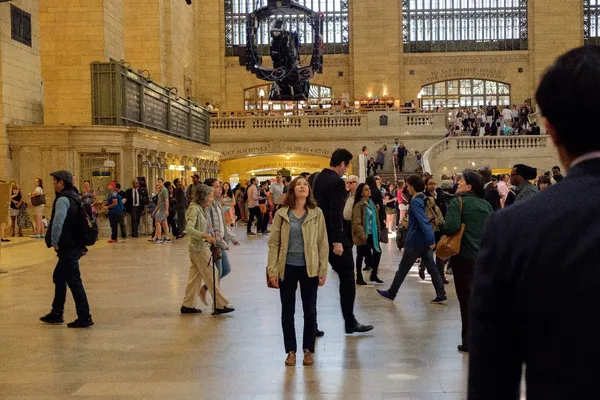 Kelly Macdonald in Grand Central Terminal