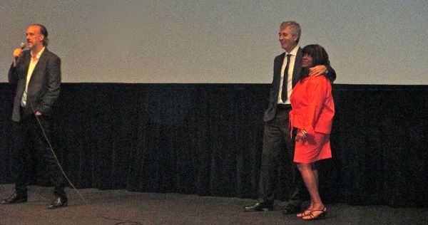 Kent Jones with Life Itself director Steve James and Chaz Ebert on Roger Ebert at the Film Society of Lincoln Center's New York premiere: "He wanted cinema culture to be shared with everybody." 