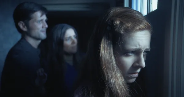 Jason Alan Smith, Carlee Avers and Clare Foley in The Changed
