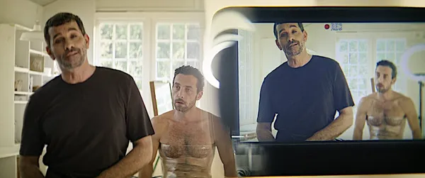 Koen De Bouw and Yahya Mahayni in The Man Who Sold His Skin