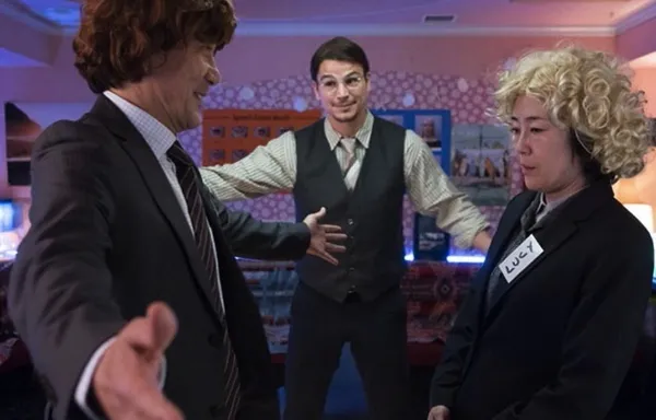 Kôji Yakusho, Josh Hartnett and Shinobu Terajima in Oh Lucy!