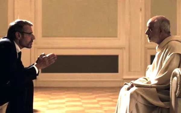 Lambert Wilson and Toni Servillo in The Confessions