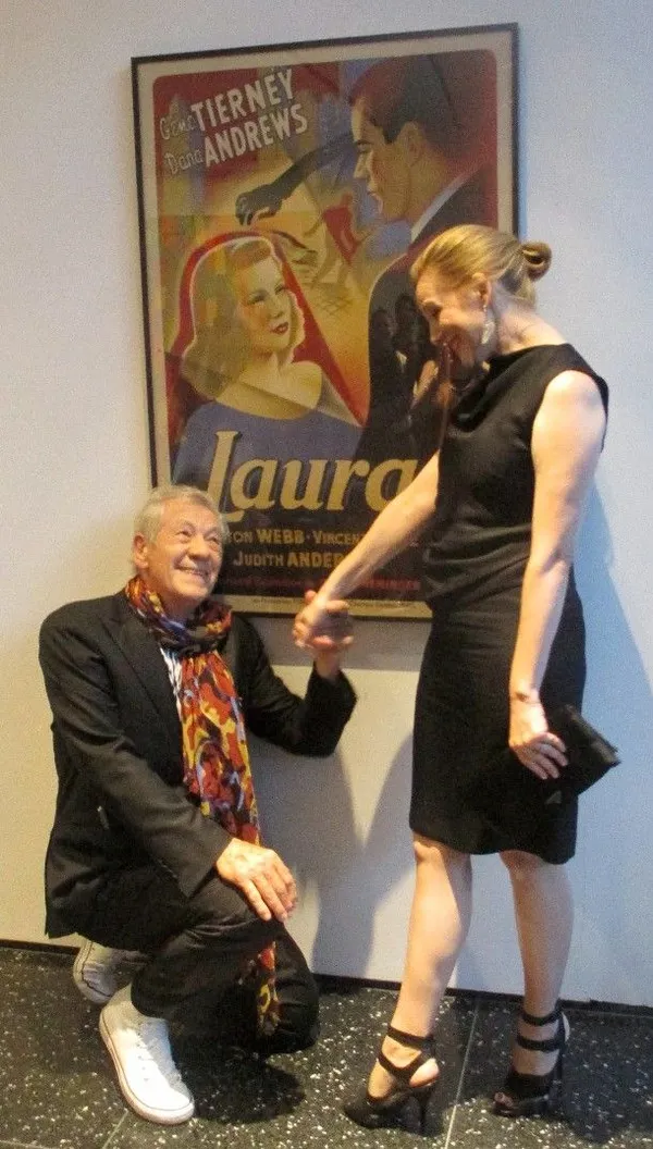 Laura Linney and Ian McKellen at Mr. Holmes NYC premiere