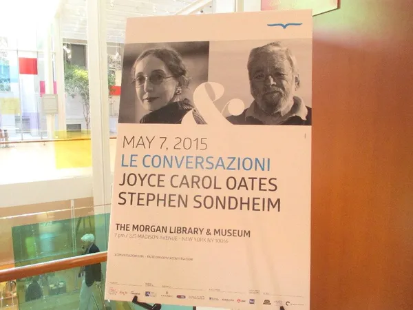 Joyce Carol Oates and Stephen Sondheim
