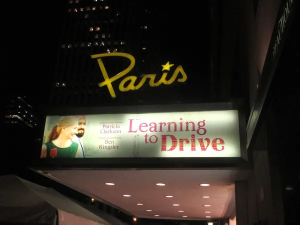 Learning To Drive at The Paris Theatre 3
