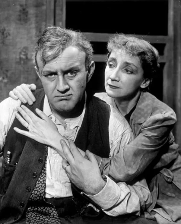 Lee J Cobb and Mildred Dunnock in Death Of A Salesman