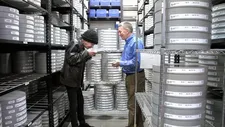 Leon Vitali with Ned Price, VP Restoration for Warner Bros.