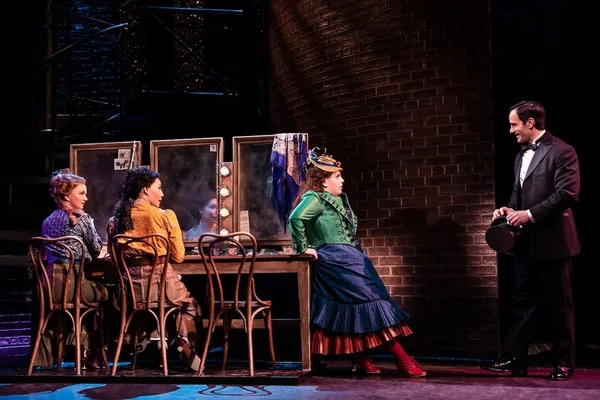 Leslie Flesner, Afra Hines, Beanie Feldstein and Ramin Karimloo
