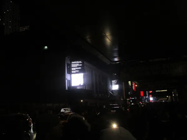Lights go out on Broadway