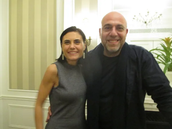Paolo Virzì with Lilia Blouin