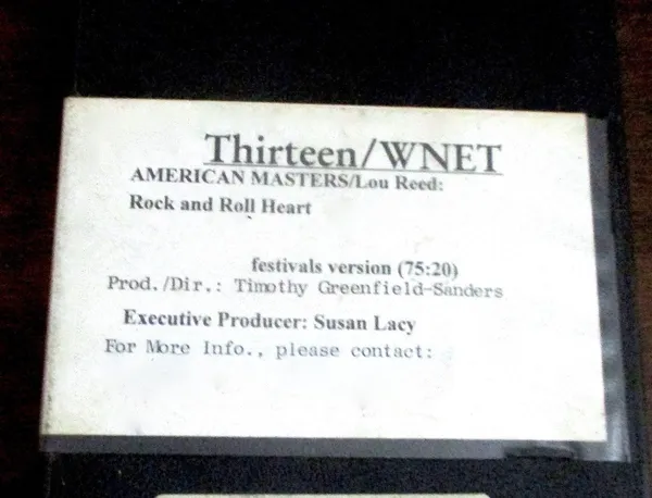 Lou Reed: Rock and Roll Heart VHS cassette tape