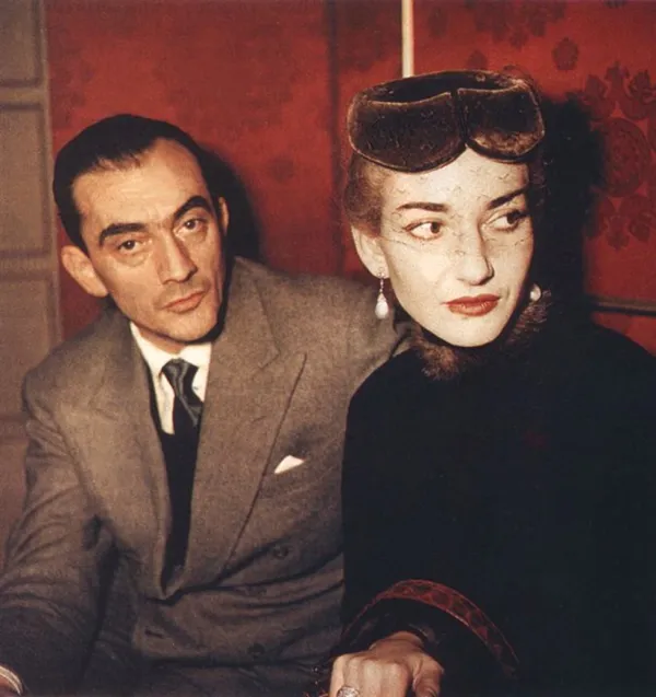 Maria Callas with Luchino Visconti