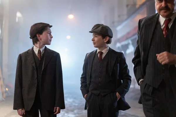 Luke Doyle,  Misha Handley and Stanley Townsend in The Song Of Names