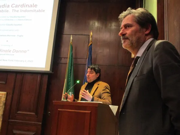 Manuel Maria Perrone with Massimo Sarti