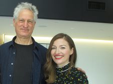 Marc Turtletaub with his Puzzle star Kelly Macdonald