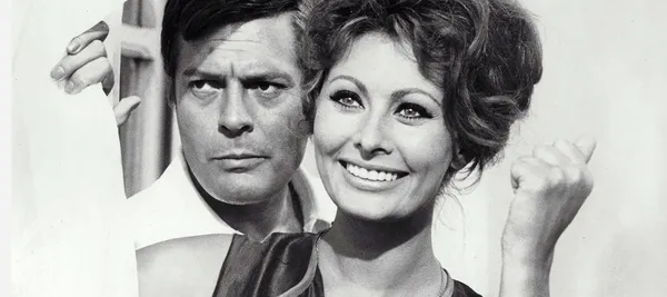 Marcello Mastroianni with Sophia Loren in Yesterday, Today And Tomorrow