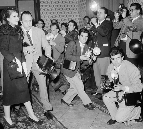 Maria Callas and the paparazzi