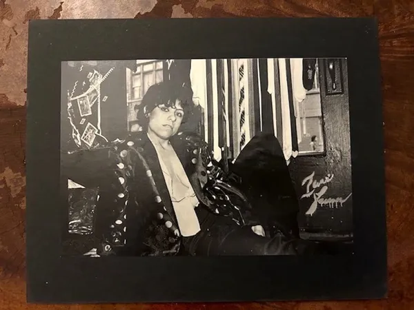 Mariann Marlowe in her shop at 49 Grove Street, 1976