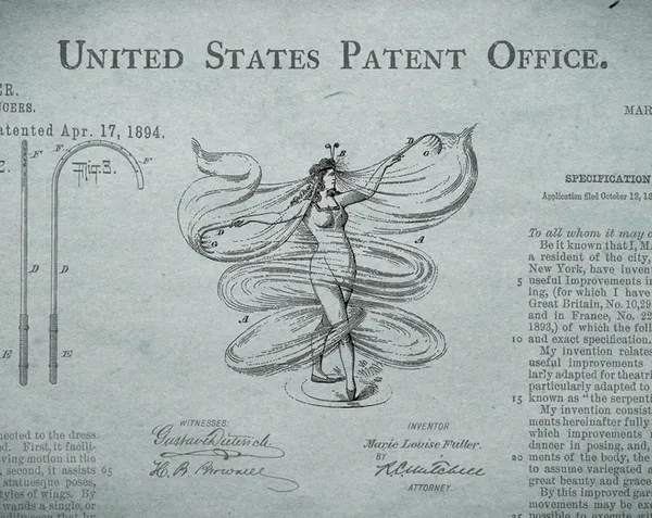 Marie Louise Fuller's US Patent April 17, 1894