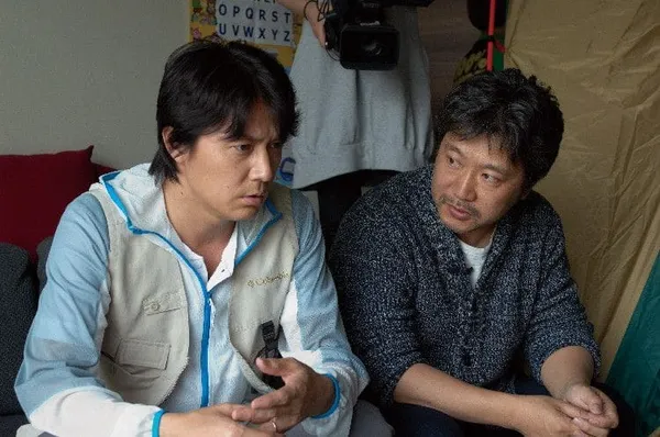 Masaharu Fukuyama and  Hirokazu Kore-eda