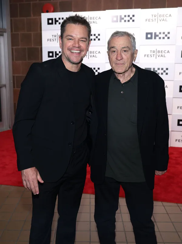 Matt Damon with Robert De Niro