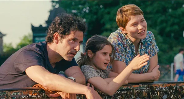 Léa Seydoux, Camille Leban Martins and Melvil Poupaud in One Fine Morning