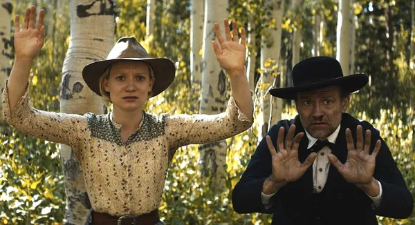 Mia Wasikowska and David Zellner in Damsel