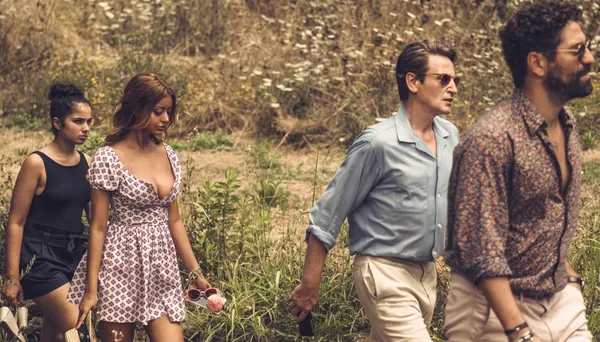 Mina Farid, Zahia Dehar, Benoît Magimel and Nuno Lopes in An Easy Girl