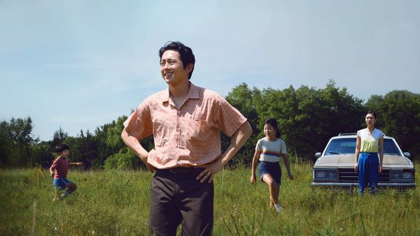 Alan Kim, Steven Yeun, Noel Cho and Yeri Han in Minari