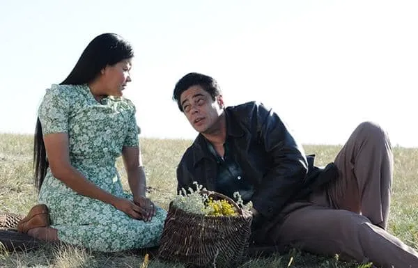 Misty Upham and Benicio Del Toro