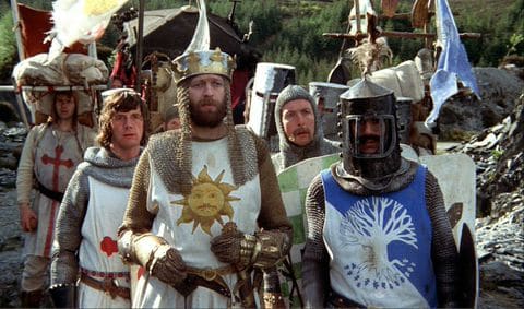 Monty Python And The Holy Grail, directed by Terry Jones and Terry Gilliam