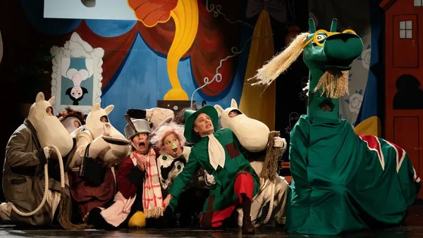 The Moomins play in Tove