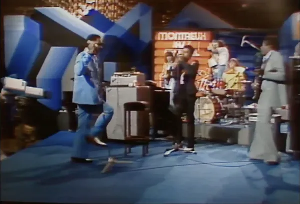 Muddy Waters and Bill Wyman at the Montreux Jazz Festival