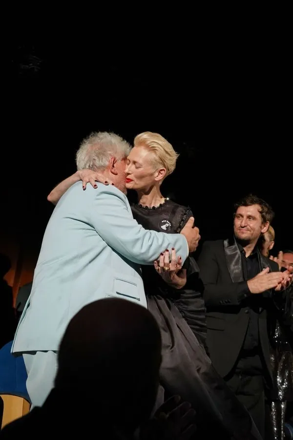 Tilda Swinton and Pedro Almodovar