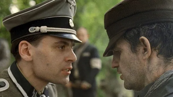Christian Harting and Géza Röhrig in Son Of Saul