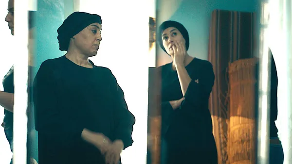 Olfa Hamrouni with Hind Sabri in Four Daughters